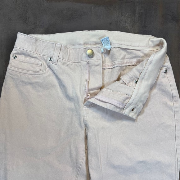 Chico's‎ Casual Pants Women's Size 0.5 (US 6) Stretch Straight Leg Light Beige - Picture 3 of 7